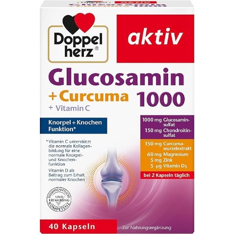 Glucosamin 1000 + Curcuma骨关节润滑