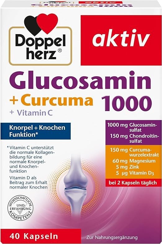 Glucosamin 1000 + Curcuma骨关节润滑