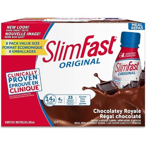 SlimFast 巧克力味代餐奶昔325ml*8瓶