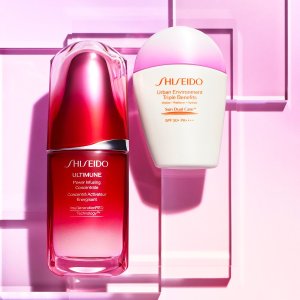 Shiseido 夏日通勤好搭档 粉白胖子1支=防晒+养肤+隔离！3效合1仅€24