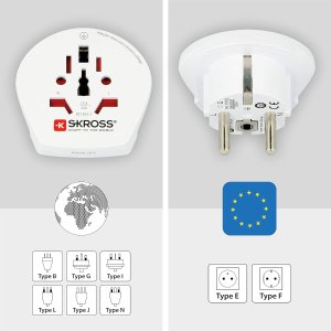 法国新生季：全球多国通用/欧标转换插头 出国旅行、留学必备