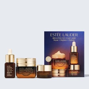 Estee Lauder值$156=5折小棕瓶眼霜护肤套装