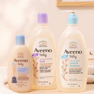 Aveeno Baby 限时闪促 天然燕麦洗护 宝宝2合1沐浴露$9