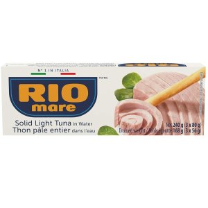 Rio Mare 水浸吞拿鱼罐头 80g*3罐 清爽不腻高蛋白