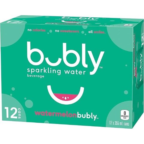 Bubly 气泡水 西瓜味 12 x 355 mL