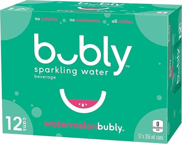 Bubly 气泡水 西瓜味 12 x 355 mL