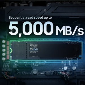 💥史低价💥：Samsung 990 EVO SSD 1TB 读5000MB/s写4200MB/s