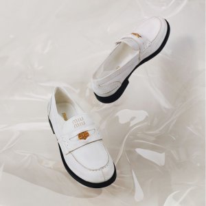 Miu MiuLeather Penny Loafers