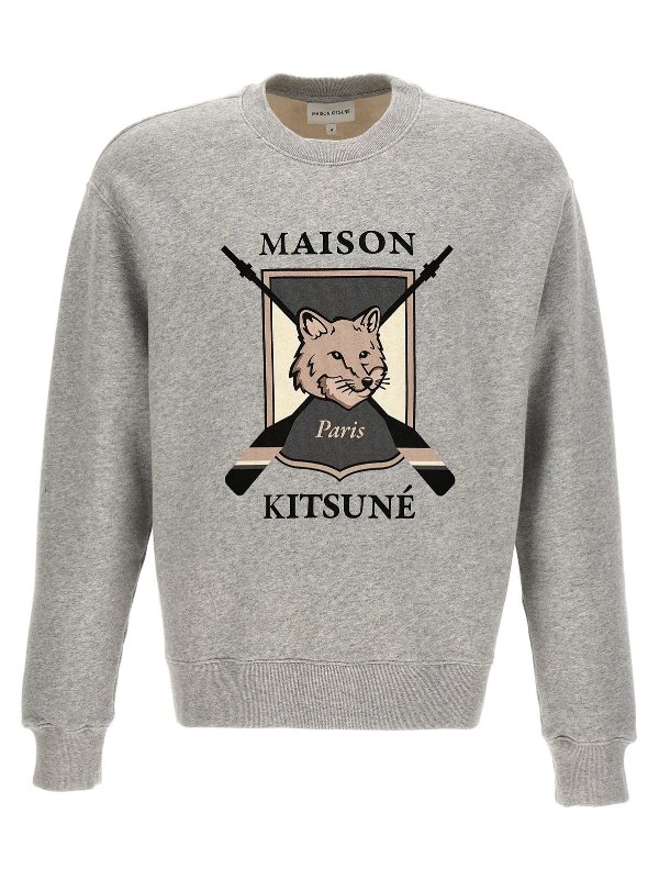 Maison Kitsuné 狐狸印花圆领运动衫