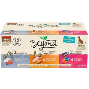 PURINA Beyond 天然湿猫粮罐头 3口味共12罐