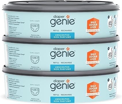 Diaper Genie 尿布桶系统补充装，3 件装蓝色
