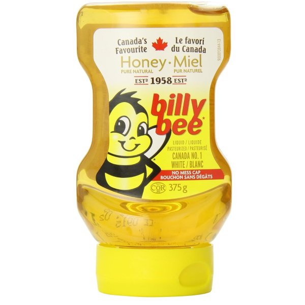 Billy Bee 纯天然蜂蜜 375g 防漏挤压瓶