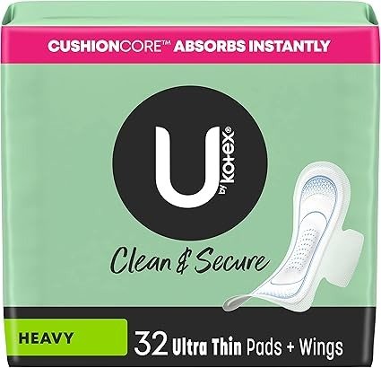 U by Kotex Clean & Secure 超薄带翼卫生巾 32片