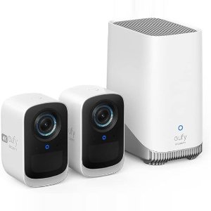 💥史低价💥：eufy Security S300 4K 双摄像头+基站套装