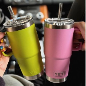 YETI 一"杯子"的喜欢 把手吸管杯$38 不漏水 哑光质感好绝