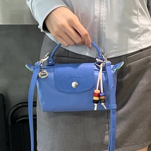 Longchamp 好价闪现 mini饺子包有货！酒红色网兜包€81