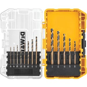 DEWALT 黑色氧化钻头套装13件套 可用于塑料/木材/金属