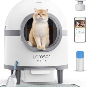 速! Laresar Pets 自清洁猫砂盒，强力除臭、自带APP 检测更方便