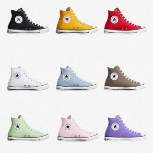 Converse官网 超强闪促 饼干头厚底€50 高帮人气红€60