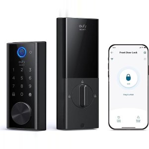 💥史低价💥：Eufy S230 指纹密码 Wi-Fi远程操控智能门栓 无月费