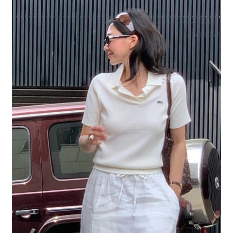 LacosteFever同款黑色针织衫