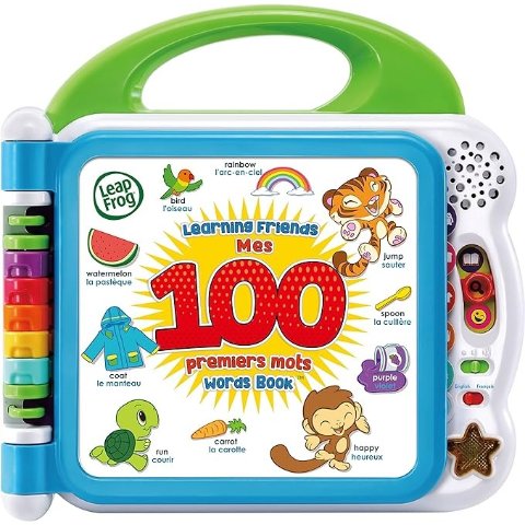 3款选，$14.97/本LeapFrog Learning Friends 100 单词书（英法双语）