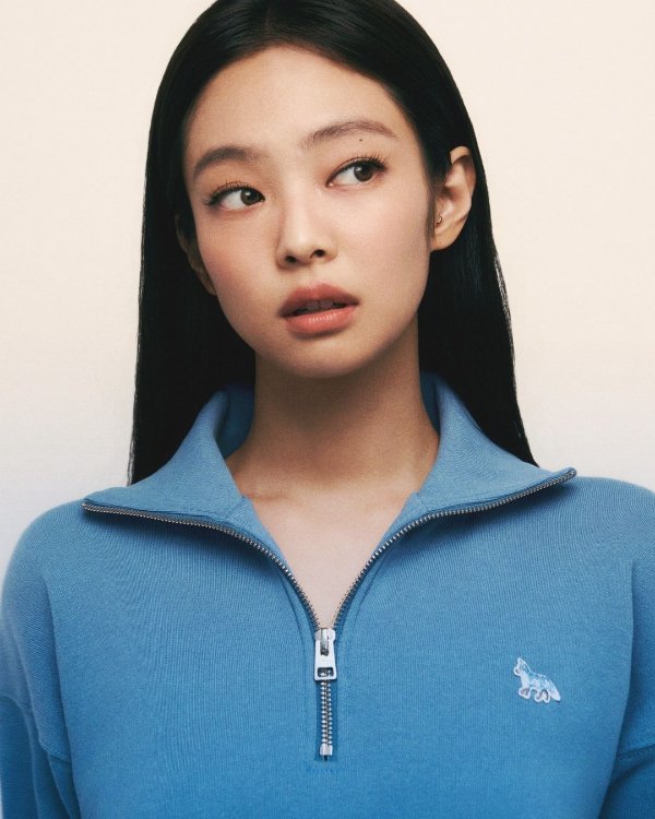 Maison Kitsuné 狐狸贴片拉链运动衫