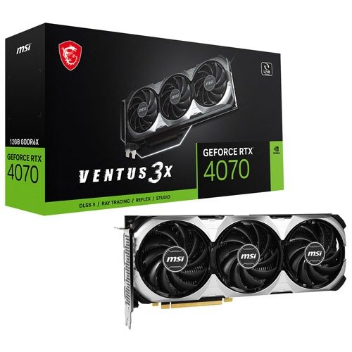 GeForce RTX 4070 Ventus 3风扇 12GB GDDR6X 