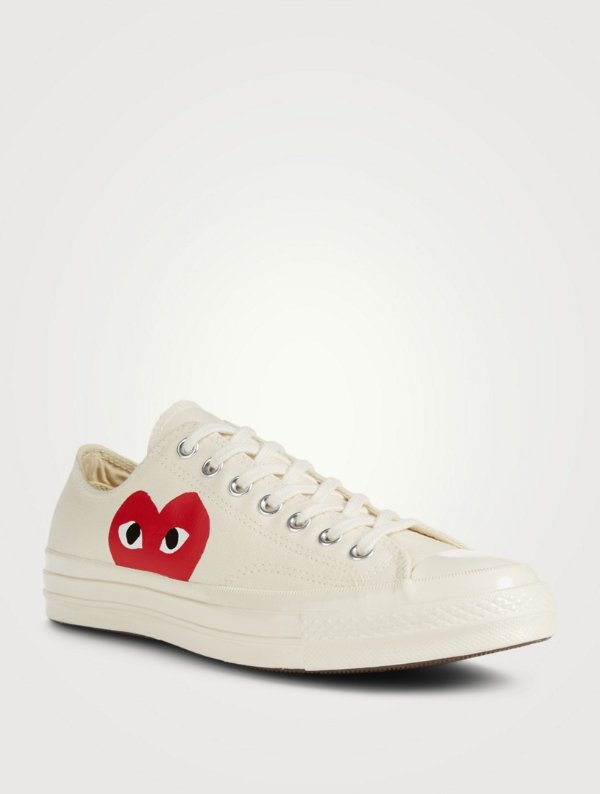 CONVERSE X CDG PLAY 复古米黄色