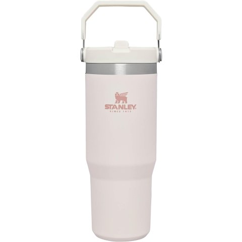 Stanley淡粉色百看不厌啊IceFlow 吸管保温杯
