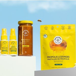 BEEKEEPER'S NATURALS 蜂胶喉咙喷剂 缓解喉咙不适