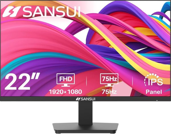 SANSUI 22寸IPS显示器 FHD 1080P 75Hz