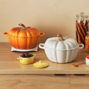 💥史低价💥：LeCreuset 秋日限定+全场7折 $39收南瓜小锅/万圣节小碟4件套