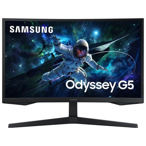 Odyssey G5 32寸 QHD 165Hz 1ms GTG Curved VA LED FreeSync 电竞显示器(LS32CG550ENXZA) – Black