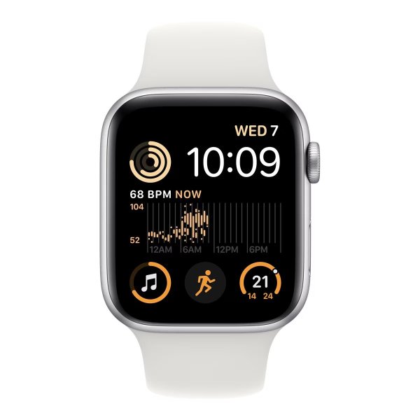 Apple Watch SE 2代 (GPS) 44mm 白色表带