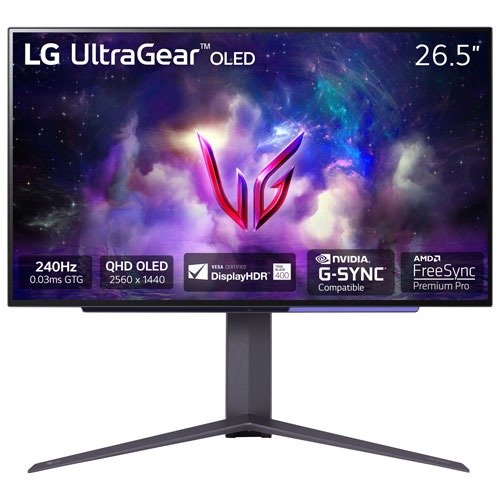 UltraGear 27寸 240Hz 0.03ms GTG OLED LED 电竞显示器 (27GS95QE-B)