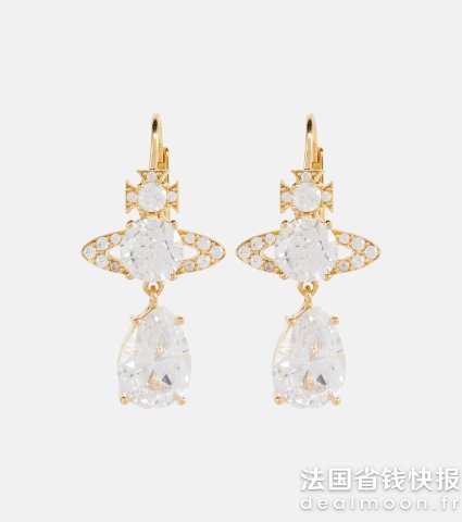 Vivienne Westwood土星水钻耳饰