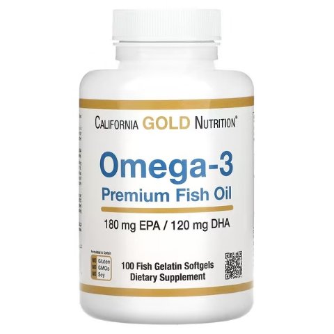 Omega-3 优质鱼油 100 粒鱼明胶软胶囊