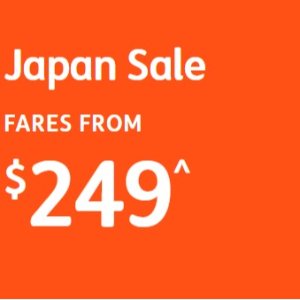 Jetstar 澳洲至日本机票单程$249起 2.5万张机票大促