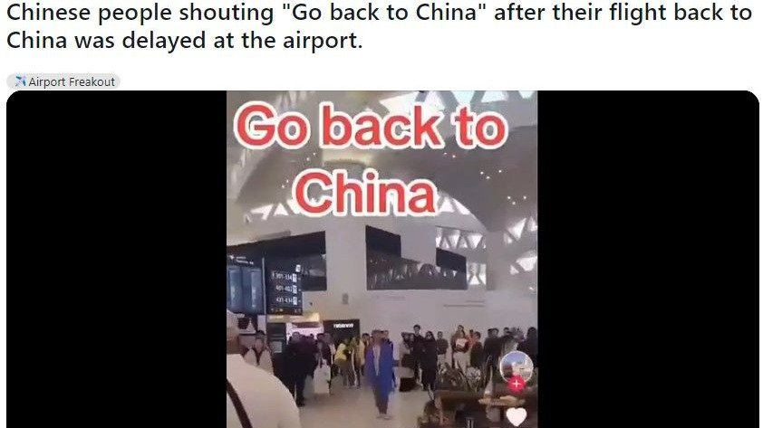 中国游客飞机延误，一群人在国际机场齐声大喊“Go back to China！”把老外都听懵了…