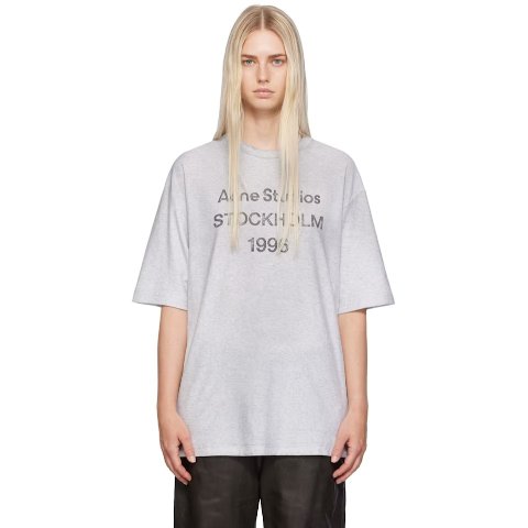 Acne StudiosGray Printed T-Shirt