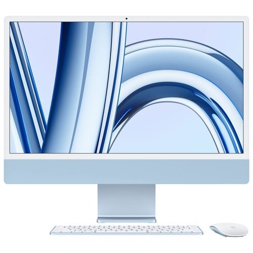 开箱版  - Apple iMac 24寸 (2023秋季发售) - (M3 Chip / 8-Core GPU / 256GB SSD / 8GB RAM)