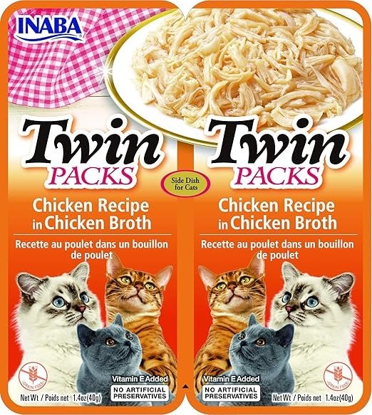  Cat Twin Packs 鸡汤猫零食，80 克（6 包）