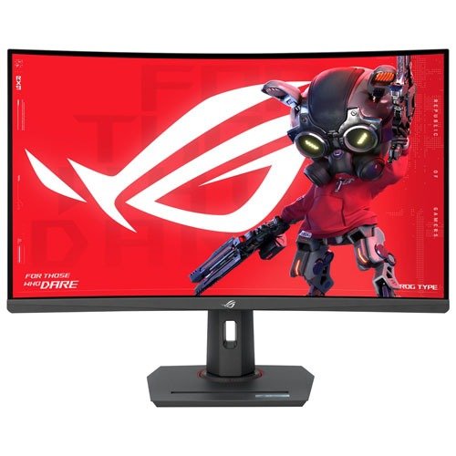  Strix 32" QHD 180Hz 1ms GTG Curved VA Gaming Monitor (XG32WCS)