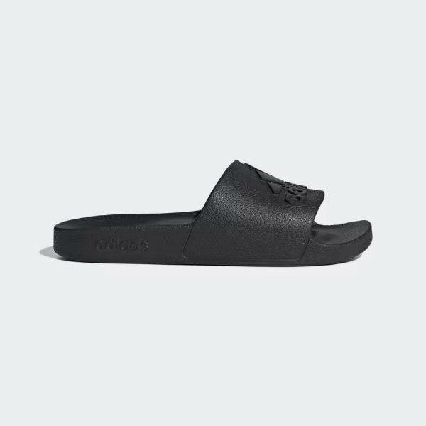 Adilette Aqua 酷黑澡堂拖