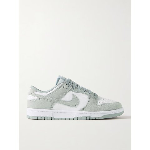 NikeDunk Low Retro SE Suede-Trimmed Leather Sneakers for Men | MR PORTER