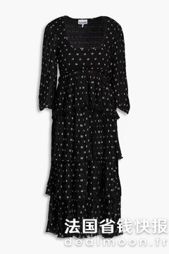 Ganni蛋糕小黑裙