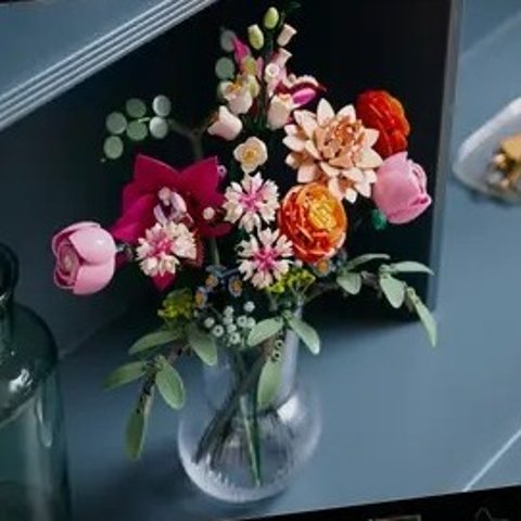 Lego粉黛花束