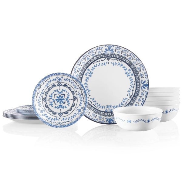 Portofino 18-piece Dinnerware Set, Service for 6