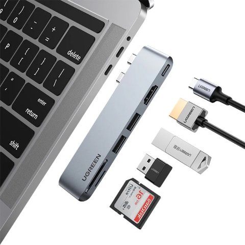 2合6 USB C Hub Macbook专用